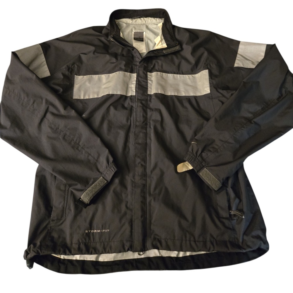 Nike Storm-Fit Gray Mens Windbreaker Jacket Medium